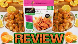 Gardein Mandarin Orange Crispy Chicken Review [upl. by Alyakam215]