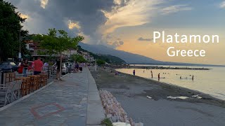 Platamon Pieria Greece Walking Tour 2022 [upl. by Reyaht285]