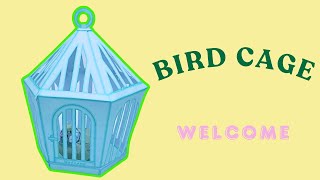 Adorable Papercraft How to Make a Beautiful Paper Birdcage  Paper World [upl. by Ytteb]