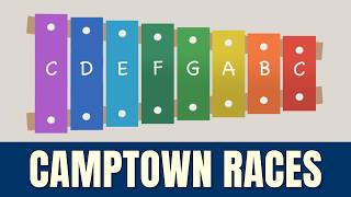 How to play Camptown Races on a Xylophone Easy Songs Tutorial [upl. by Daughtry347]