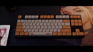 Building the Pikachu Custom Keyboard  Akko Radiant Red Lubed  Gateron Hotswap TKL [upl. by Ekal399]