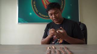 HOW TO SHARPEN YOUR GAFF KNIFE TARI USING KINIK BY CARLO NICOLAS  PRIME FEATHER CORPORATION [upl. by Dlareg]