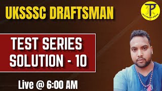 UKSSSC Draftsman Test Series Solution 10  By  Pramod Sir  Tech Pathshala [upl. by Akirre]