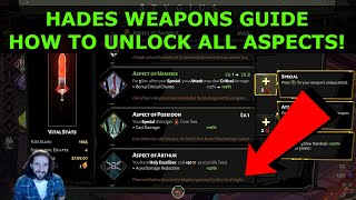 Hades Weapon Aspects Guide  How To Unlock ALL Hidden Weapon Aspects  Tips and Tricks  Beginner [upl. by Marrissa]