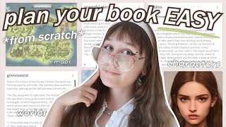 HOW TO PLAN YOUR BOOK from scratch 📖🤯 ULTIMATE GUIDE for worldbuilding characters plotting map [upl. by Latsirhc]