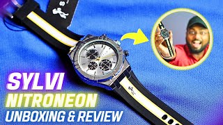 Best Stylish Watch For Men 🔥 Sylvi Nitroneon Chronograph Watch⚡ Unboxing amp Review 🔥 [upl. by Sacram]