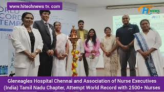 Gleneagles Hospital Chennai and Association of Nurse Executives India Tamil Nadu 2500 Nurses [upl. by Vilberg]