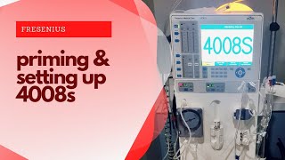 How to Set Up and Prime a Hemodialysis Machine  Fresenius 4008S [upl. by Rebma50]