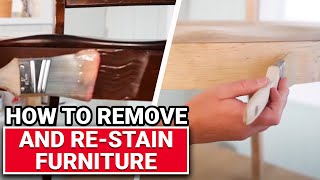 How To Remove And ReStain Furniture  Ace Hardware [upl. by Ruenhcs]