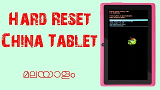 How to Hard Reset All China Tablet Formatting [upl. by Rehptosirhc]