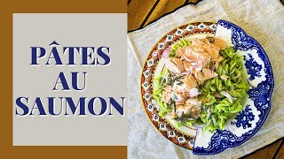 PÂTES AU SAUMON sans crème  SoyonsKitch [upl. by Idieh]