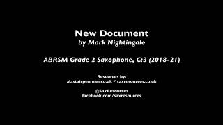 New Document by Mark Nightingale ABRSM Grade 2 Saxophone [upl. by Kcerred116]