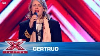 Gertrud synger ’Hvis tårer var guld’ – Susanne Lana 5 Chair Challenge  X Factor 2020  TV 2 [upl. by Aneeuqal]