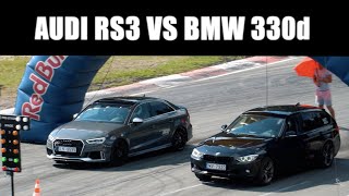 AUDI RS3 vs BMW 330d DRAG RACE [upl. by Iat]