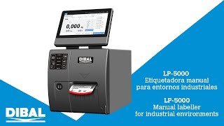 Etiquetadora manual para entornos industriales Dibal LP5000 [upl. by Pas]