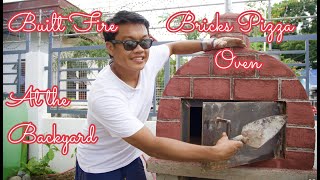 Built Bricks Pizza Oven at the Backyard  DIY Bricks Pizza Oven  How to build Wooden Pizza Oven [upl. by Adnorat]