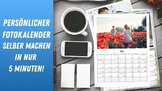 📅 Persönlicher Fotokalender selber machen in nur 5 Minuten [upl. by Arnulfo10]