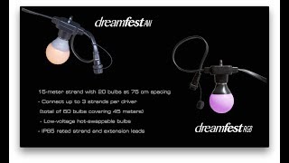 Dreamfest RGB and AW LED Festoon [upl. by Nunci98]