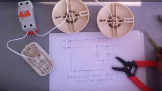 CÓMO CONECTAR LÁMPARAS EN PARALELO CONTROLADOS POR UN INTERRUPTOR SIMPLE [upl. by Adnalahs]