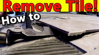 How To Remove Tile  Crucial ADVICE for Removing Ceramic Tile Floor [upl. by Inilam703]