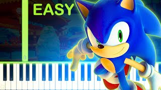 Aquarium Park  SONIC COLORS  EASY Piano Tutorial [upl. by Ienttirb]