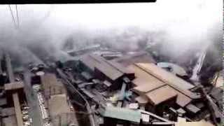 View from a tram in Grasberg mine Papua Indonesia Freeport [upl. by Haral]