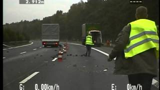 Schwerer Unfall auf der A9 bei Beelitz [upl. by Leeban]