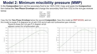 PART 2 MODEL 2 Determination the minimum miscibility pressure MMP [upl. by Godbeare45]