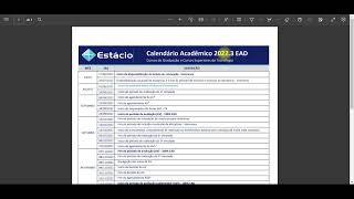 Estácio  Dicas importantes sobre CALENDÁRIO ACADÊMICO [upl. by Notneiuq]