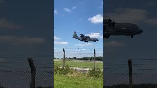 USAF MC130J landing at RAF Mildenhall mildenhall c130j shorts [upl. by Casi]