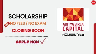 Aditya Birla Free Scholarships 💰 Rs 60000 Per Students  Eligibility 9th to Undergraduate [upl. by Ariela]