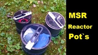 MSR Reactor Stove  Pot options [upl. by Anh682]