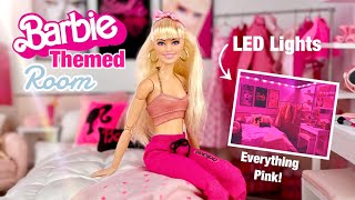 The Ultimate Barbie Doll Room Making A Pink Barbie Themed Doll Bedroom  Barbie The Movie Inspired [upl. by Connett]