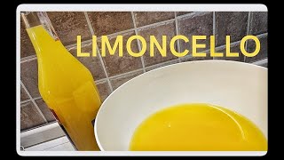 LIMONCELLO RICETTA ORIGINALE DENSA E PROFUMATISSIMA [upl. by Hillegass]