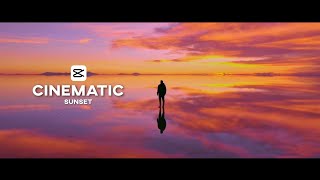 How to Edit Cinematic Sunset  CapCut  Color Grading [upl. by Joby]