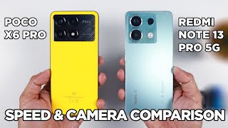 POCO X6 Pro vs Redmi Note 13 Pro 5G SPEED TEST amp CAMERA Comparison  Zeibiz [upl. by Tnomel]