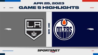 NHL Game 5 Highlights  Kings vs Oilers  April 25 2023 [upl. by Nyllij]