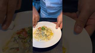 Fettuccine pasta dish for commi food trail  Simple pasta dish for beginners [upl. by Lambart725]