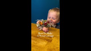 How to make a DIY wrist corsage [upl. by Akimahc]