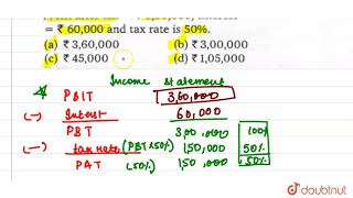 Calculate the profits before in terest and tax from the following information Profit after [upl. by Suilmann]