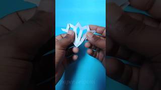 Snowflake origami with paper  how to make paper snowflake origami tutorial shortssnowflakes [upl. by Aenea]