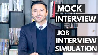 Job Interview Simulation and Training  Mock Interview [upl. by Shuping]