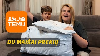 ATVYKO TEMU PREKĖS IŠPAKAVIMAS IR APŽIŪRA Мūsų pirmasis TEMU Mega Haul [upl. by Galloway512]