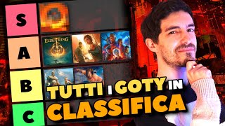 Tier List con TUTTI i GAME OF THE YEAR dal 1989 ad Oggi [upl. by Renado]