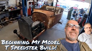 SAVING our 1922 Ford Model T speedster on a BUDGET Converting Model A Trans to Fit a Model T [upl. by Farant172]