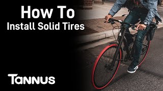 How To Install Tannus Airless Tires  Tannus Armour [upl. by Asyla149]