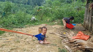 The child used sand to make bean sprouts and went to pick bananas to sell bodonthan123 [upl. by Naej518]