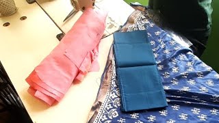 Exclusive First Look at saree for zigzag blouse stitching [upl. by Annawoj504]