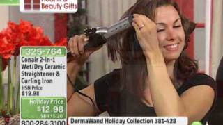 Conair 2in1 WetDry Straightener and Curling Iron [upl. by Aihsened172]