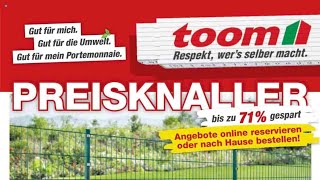 🛒 Toom Baumarkt 14 bis 20 Mai 2022  Neuigkeiten Angebote Deutschland 🇩🇪 [upl. by Auqemahs]